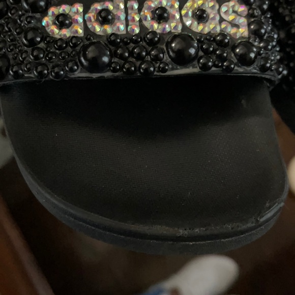 Bedazzled Adidas Slides - Picture 9 of 10